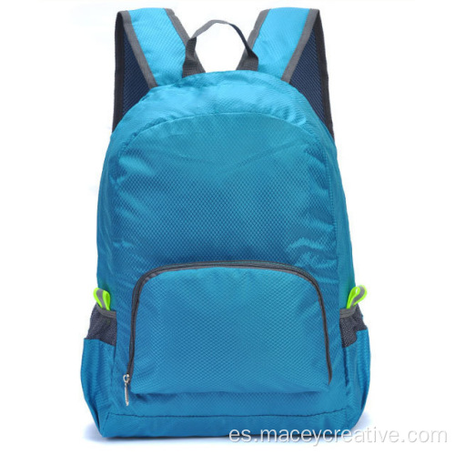 Mochila plegable de nylon impermeable liviana